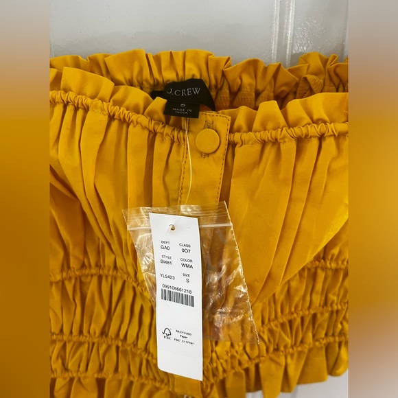 NWT J. Crew Cinched-waist Cotton Poplin Tank Top - Picture 5 of 6